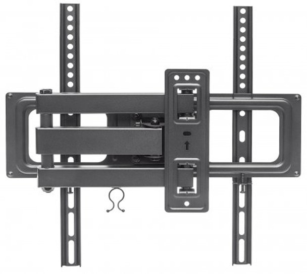 Manhattan TV & Monitor Mount, Wall, Full Motion, 1 screen, Screen Sizes: 32-55", Black, VESA 100x100 to 400x400mm, Max 35kg, LFD, Tilt & Swivel with 3 Pivots, Lifetime Warranty 461320 766623461320