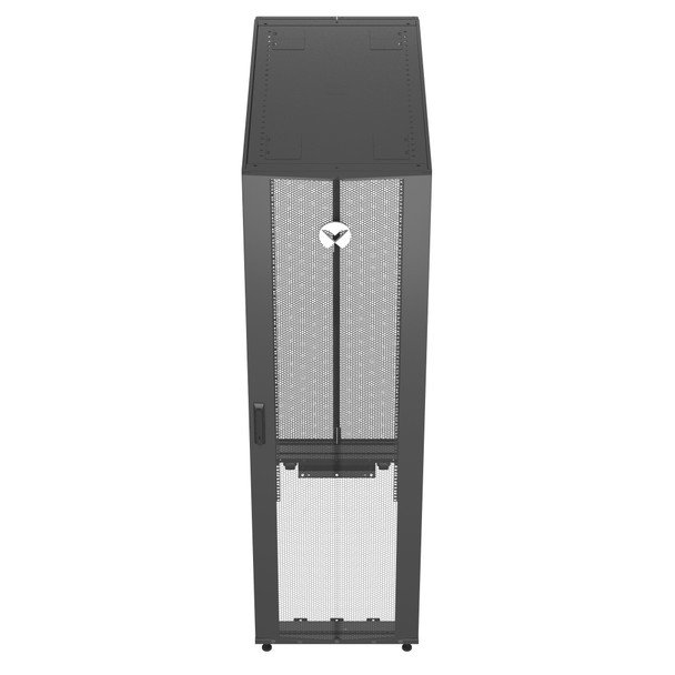 Vertiv VR3300 rack cabinet 42U Freestanding rack Black, Transparent VR3300 767041025248