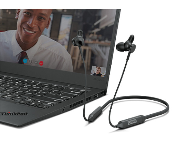 Lenovo 4XD1B65028 headphones/headset Wired & Wireless In-ear Calls/Music Micro-USB Bluetooth Black 4XD1B65028 195348584708