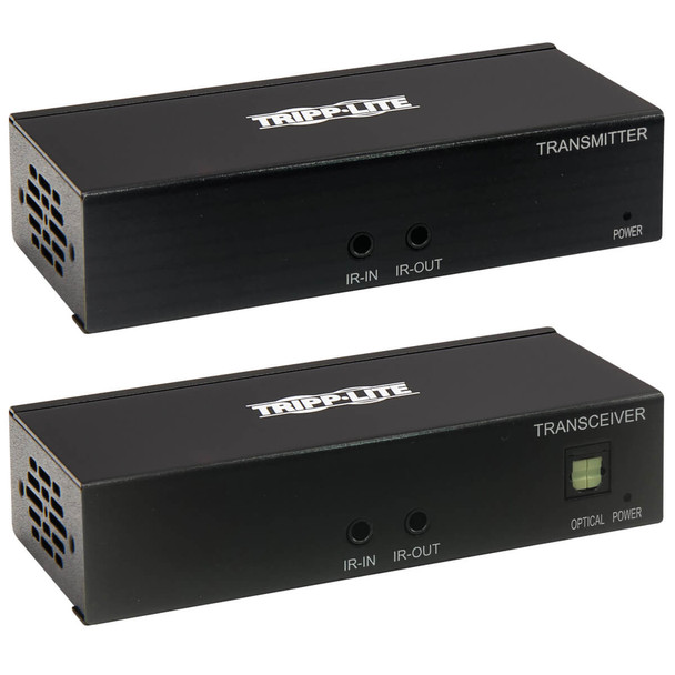 Tripp Lite B127A-111-BHTH HDMI over Cat6 Extender Kit, Transmitter and Receiver with Repeater, 4K 60Hz, 4:4:4, IR, HDR, PoC, 230 ft., TAA B127A-111-BHTH 037332258618