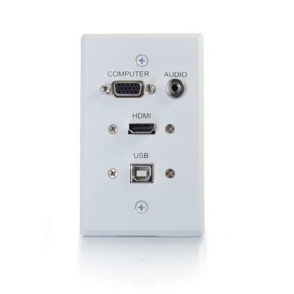 C2G 39706 cable gender changer HDMI, VGA, 3.5mm, USB White 39706 757120397069
