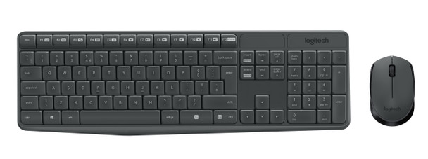 Logitech MK235 keyboard RF Wireless QWERTY Grey 40415