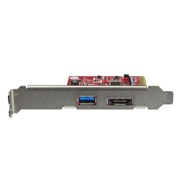StarTech.com 2-Port USB 3.1 (10Gbps) and eSATA PCIe Card - 1x USB-A and 1x eSATA PEXUSB311A1E 065030875059