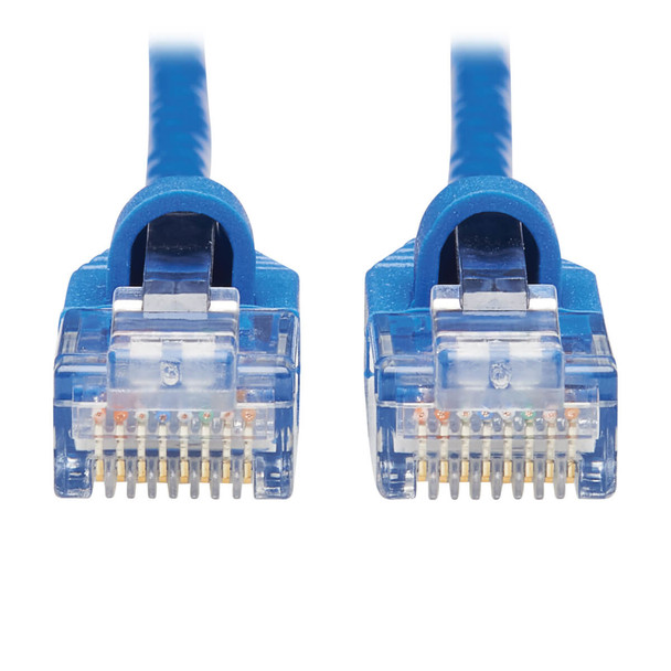 Tripp Lite N261-S15-BL Cat6a 10G Snagless Molded Slim UTP Ethernet Cable (RJ45 M/M), Blue, 15 ft. (4.57 m) N261-S15-BL 037332251770