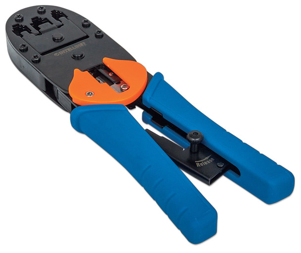 Intellinet Universal Modular Plug Crimping Tool, For RJ45, RJ12 and RJ11 modular plugs 211048 766623211048