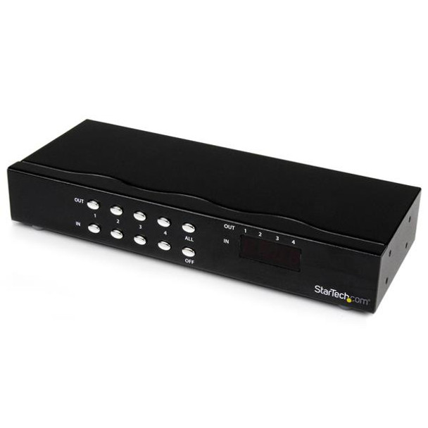 StarTech.com 4x4 VGA Matrix Video Switch Splitter with Audio ST424MX 065030830980
