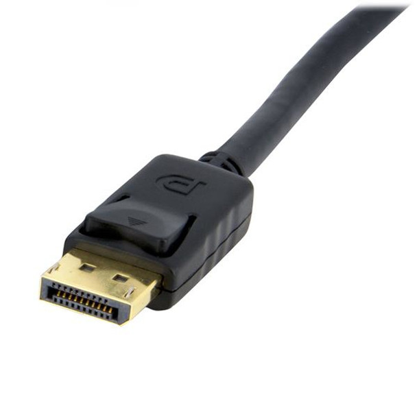 StarTech.com 3ft (1m) Panel Mount DisplayPort Cable - 4K x 2K - DisplayPort 1.2 Extension Cable Male to Female - DP Video Extender Cord with Panel Mount DP Connector - DP Monitor Cable DPPNLFM3 065030837026