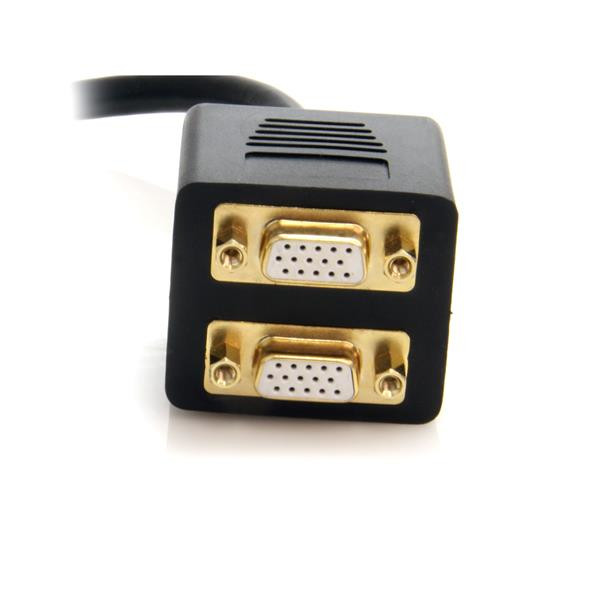 StarTech.com 1 ft DVI-I Analog to 2x VGA Video Splitter Cable - M/F DVISPL1VV 065030840651