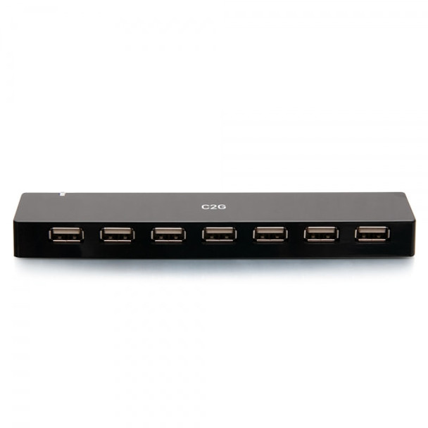 C2G 7-Port USB-A Hub with 5V 3A Power Supply C2G54464 757120544647