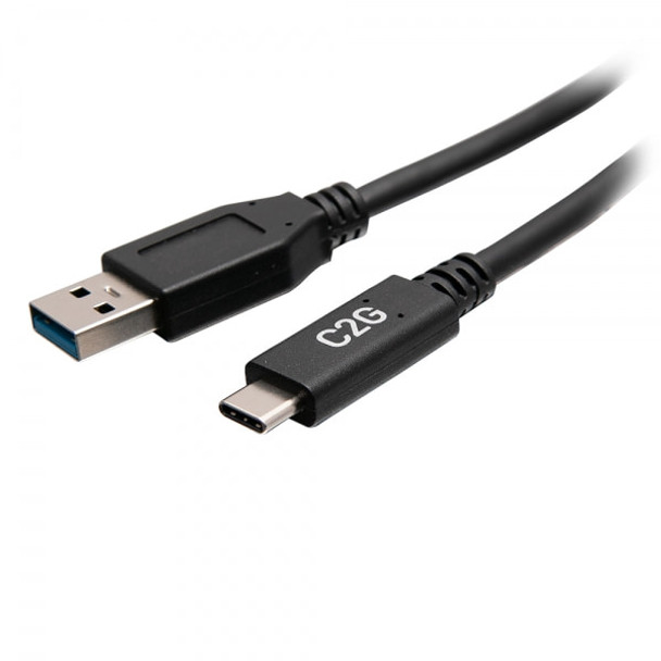 C2G 0.3m (1ft) USB-C Male to USB-A Male Cable - USB 3.2 Gen 1 (5Gbps) C2G28875 757120288756
