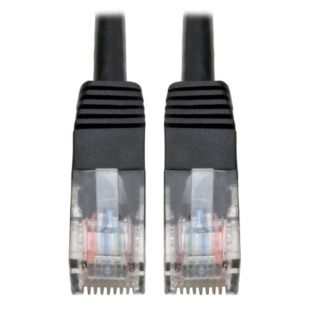 Tripp Lite N002-012-BK Cat5e 350 MHz Molded (UTP) Ethernet Cable (RJ45 M/M) - Black, 12 ft. (3.66 m) N002-012-BK 037332187659