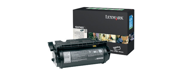 Lexmark 12A7465 toner cartridge 1 pc(s) Original Black 12A7465 734646118149