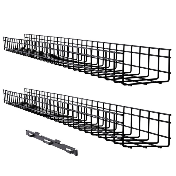 Tripp Lite SRWB6410X2STR Wire Mesh Cable Tray - 150 x 100 x 1500 mm (6 in. x 4 in. x 5 ft.), 2-Pack SRWB6410X2STR 037332261250