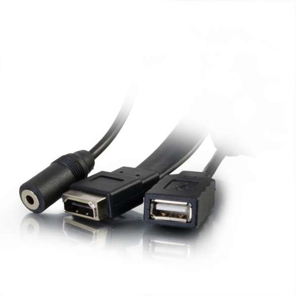 C2G 39707 socket-outlet HDMI + VGA + USB A + 3.5mm Aluminium 39707 757120397076