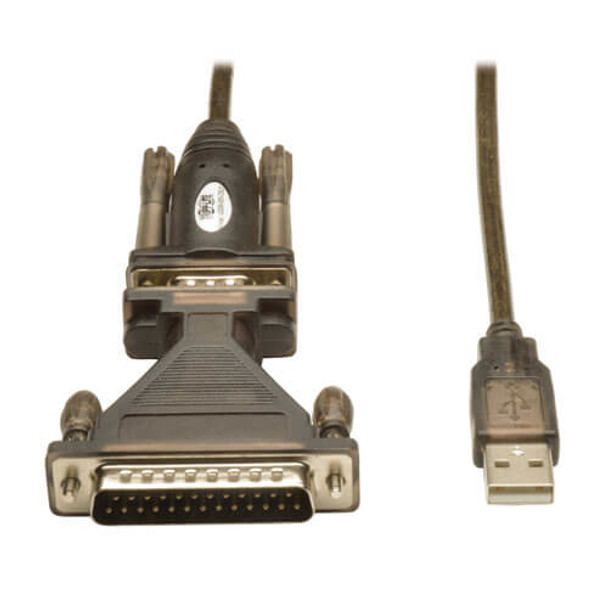 Tripp Lite U209-005-DB25 USB to Serial Adapter Cable (USB-A to DB25 M/M), 5 ft. (1.52 m) U209-005-DB25 037332184757