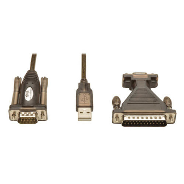 Tripp Lite U209-005-DB25 USB to Serial Adapter Cable (USB-A to DB25 M/M), 5 ft. (1.52 m) U209-005-DB25 037332184757