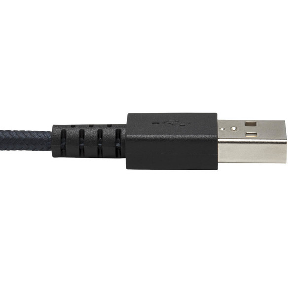 Tripp Lite Heavy-Duty USB-A to USB Micro-B Cable - M/M, USB 2.0, UHMWPE and Aramid Fibers, Grey, 0.9 m U050-003-GY-MAX 037332238948
