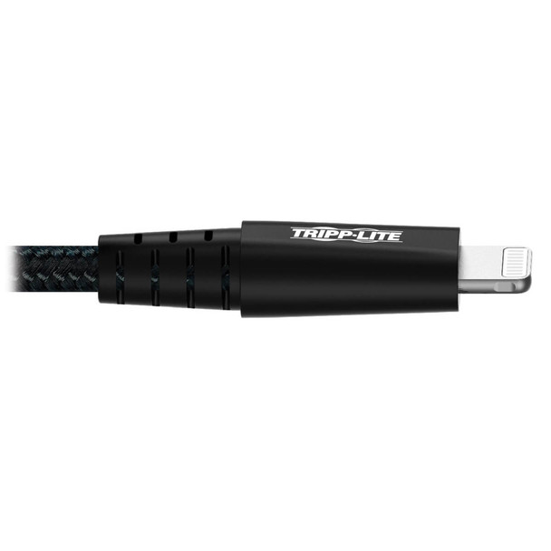 Tripp Lite M100-010-GY-MAX Heavy-Duty USB-A to Lightning Sync/Charge Cable, UHMWPE and Aramid Fibers, MFi Certified - 10 ft. (3.05 m) M100-010-GY-MAX 037332240750