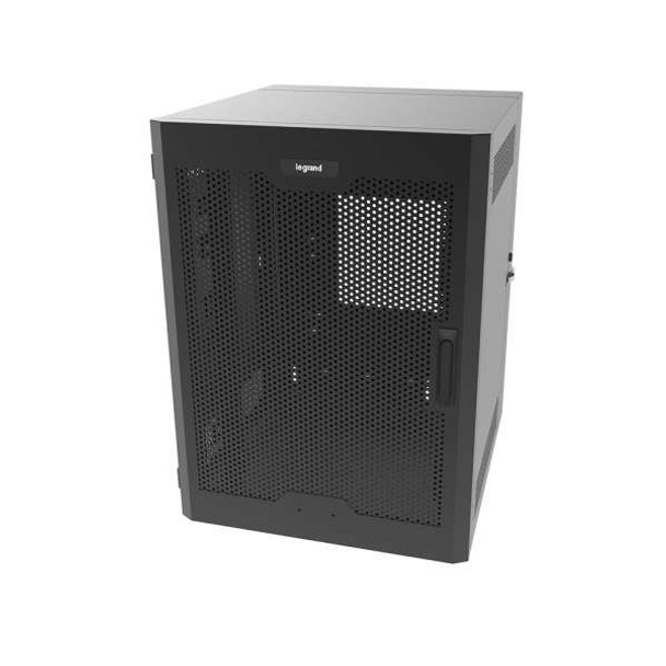 C2G SWM12RUPD-26-26 rack cabinet 12U Wall mounted rack Black SWM12RUPD-26-26 662875015451