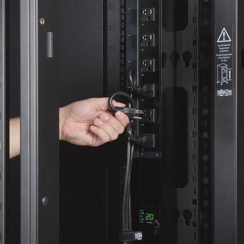 Tripp Lite SR48UBWD 48U SmartRack Wide Standard-Depth Rack Enclosure Cabinet with doors & side panels SR48UBWD 037332156815