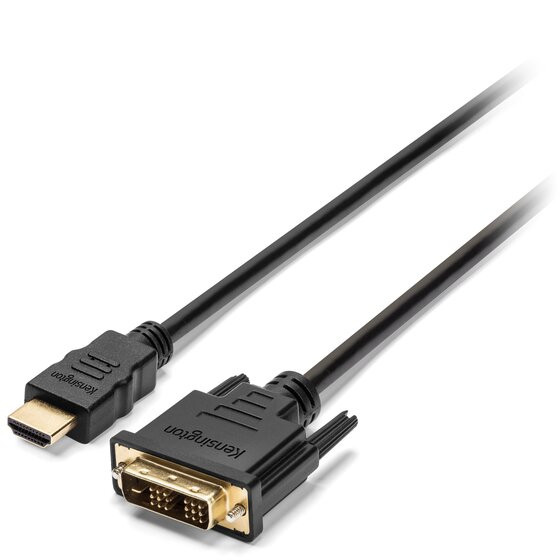 Kensington HDMI (M) to DVI-D (M) passive bi-directional cable, 1.8m (6ft) 33022 085896330226