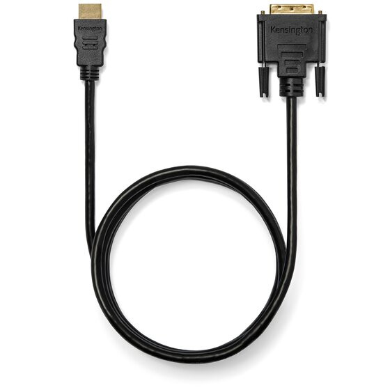 Kensington HDMI (M) to DVI-D (M) passive bi-directional cable, 1.8m (6ft) 33022 085896330226
