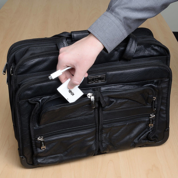 Tripp Lite U444-06N-D-C USB-C to DVI Adapter with PD Charging, White U444-06N-D-C 037332193896