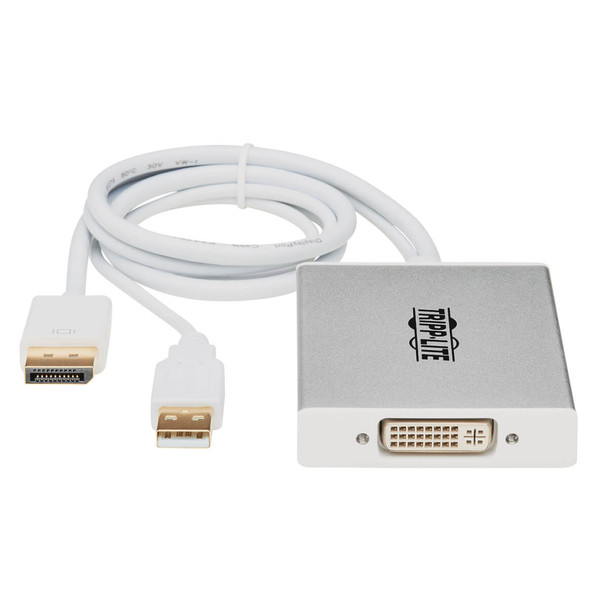 Tripp Lite P134-06N-DVI-DL DisplayPort to DVI Dual-Link Active Adapter Video Converter (M/F), 6-in. (15.24 cm) P134-06N-DVI-DL 037332198716