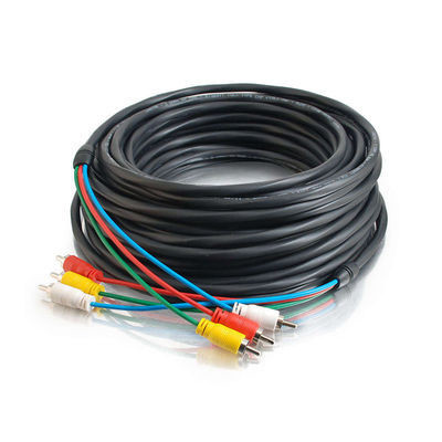 C2G 50ft Plenum-Rated Composite Video with Stereo Audio Cable with Low Profile Connectors composite video cable 15.24 m 3x RCA Multicolour 40526 757120405269