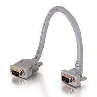 C2G 1ft Premium Shielded HD15 M/M SXGA Monitor Cable VGA cable 0.3 m VGA (D-Sub) Grey 52000 757120520009
