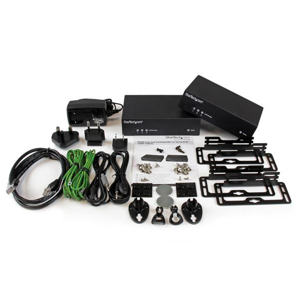 StarTech.com HDMI over CAT5 HDBaseT Extender - Power over Cable - IR - RS232 - 10/100 Ethernet - Ultra HD 4K - 330 ft (100m) ST121HDBT5 065030855006