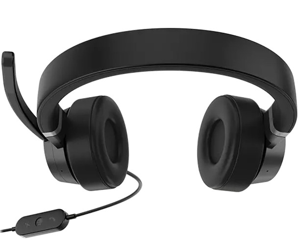 Lenovo Go Wired ANC Headset Head-band Car/Home office USB Type-C Black 4XD1C99223
