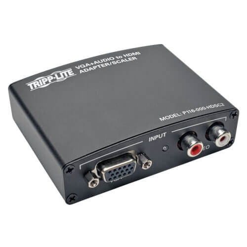 Tripp Lite VGA with RCA Stereo Audio to HDMI Converter / Scaler P116-000-HDSC2 037332188342