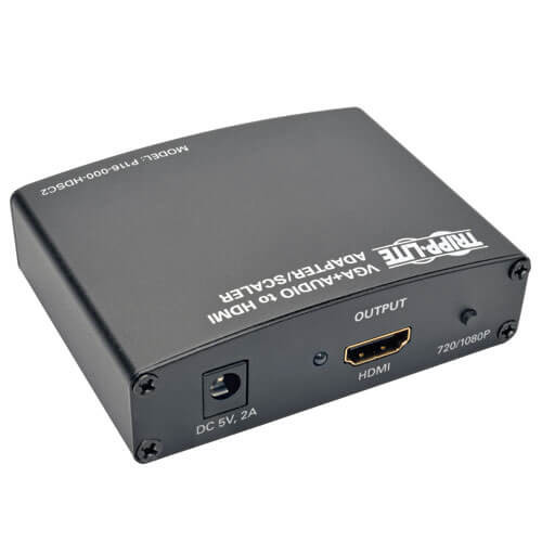 Tripp Lite VGA with RCA Stereo Audio to HDMI Converter / Scaler P116-000-HDSC2 037332188342