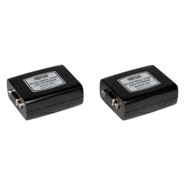 Tripp Lite Serial over Cat5 / Cat6 RS232 Extender, Transmitter and Receiver, Up to 3280-ft. (1,000m). B165-101 037332155474