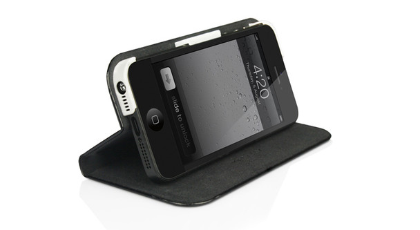 Macally SLIMCOVER5W mobile phone case Folio Black, White SLIMCOVER5W 701107491592