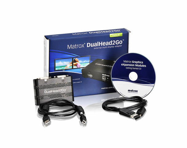 Matrox DualHead2Go Digital SE DisplayPort 2x DVI-D D2G-DP2D-IF 790750242484