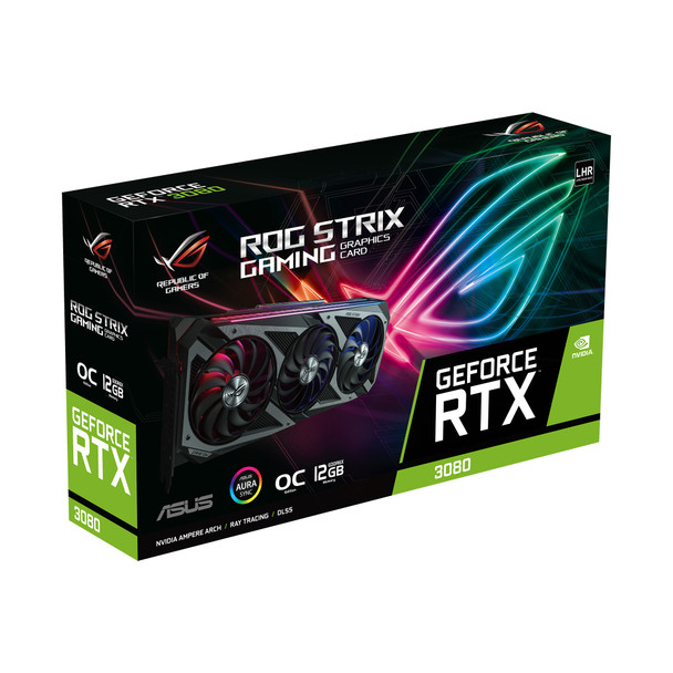 ASUS ROG -STRIX-RTX3080-O12G-GAMING NVIDIA GeForce RTX 3080 12 GB GDDR6X ROG-STRIX-RTX3080-O12G-GAMING 195553558082