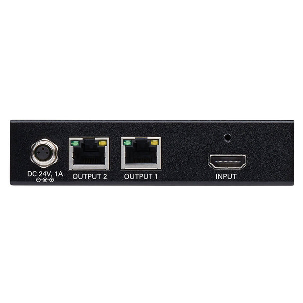 Tripp Lite B127P-002-H 2-Port HDMI over Cat6 Splitter/Extender, 4K 60 Hz, HDR, PoC, Multi-Resolution Support, 125 ft., TAA B127P-002-H 037332239181