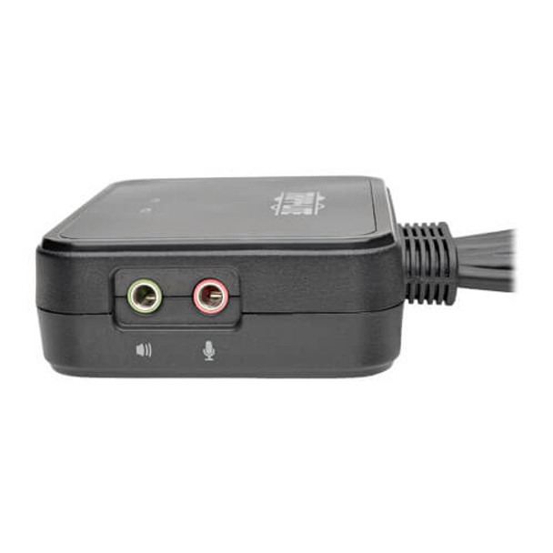 Tripp Lite 2-Port USB/HD Cable KVM Switch with Audio/Video, Cables and USB Peripheral Sharing 40807