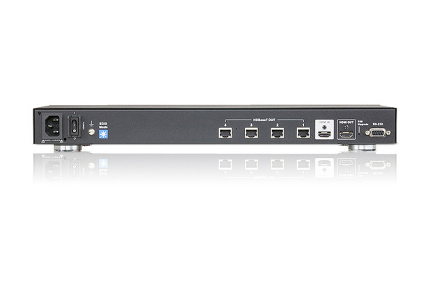 ATEN 4-Port HDMI CAT5e/6 Splitter over Single Cat Cable / 4K / RS232 / HDBaseT VS1814T 672792005381