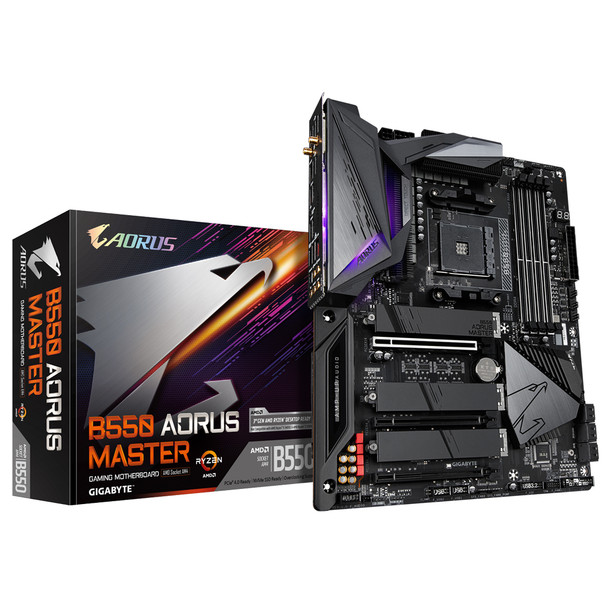 Gigabyte B550 Aorus Master AMD B550 Socket AM4 ATX B550 AORUS MASTER 889523022603
