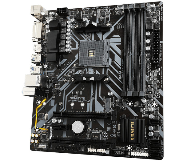 Gigabyte B450M DS3H V2 motherboard AMD B450 Socket AM4 micro ATX B450M DS3H V2 889523024393