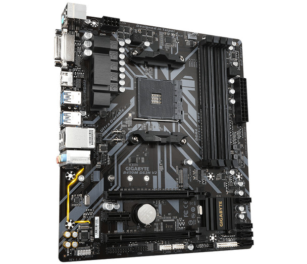 Gigabyte B450M DS3H V2 motherboard AMD B450 Socket AM4 micro ATX B450M DS3H V2 889523024393