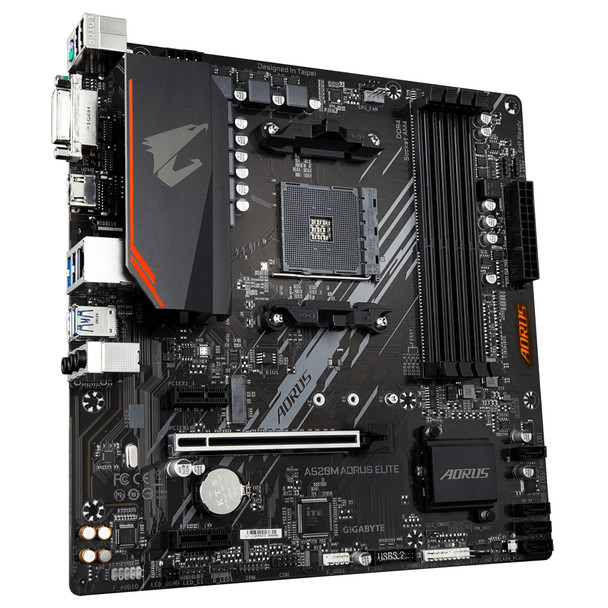 Gigabyte A520M AORUS ELITE motherboard AMD A520 Socket AM4 micro ATX A520M AORUS ELITE 889523023631