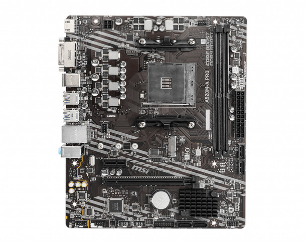 MSI A520M-A PRO motherboard AMD A520 Socket AM4 micro ATX A520MAPRO 824142224007