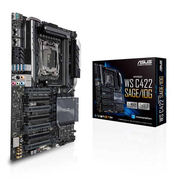 ASUS WS C422 SAGE/10G Intel C422 LGA 2066 (Socket R4) CEB WS C422 SAGE/10G 889349962954