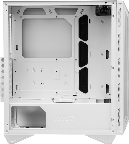 MSI MPG GUNGNIR 110R WHITE Mid Tower Gaming Computer Case 'White, 4x 120mm ARGB Fan, 1 to 6 ARGB Control board, USB Type-C, Tempered Glass, Center, ATX, mATX, mini-ITX' MPGGUNGNIR110RWHITE 824142273319