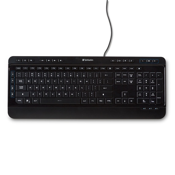 Verbatim Illuminated Wired Keyboard 40852