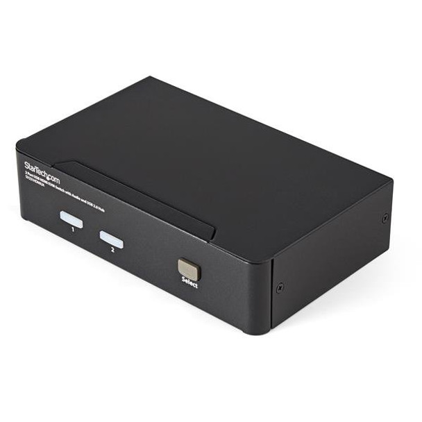 StarTech.com 2 Port USB HDMI KVM Switch with Audio and USB 2.0 Hub 40857